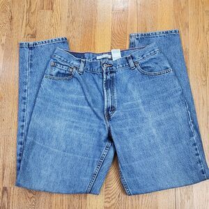 Levi’s 550 Relaxed Tapered Jeans Womens 14 Long Classic Blue Denim